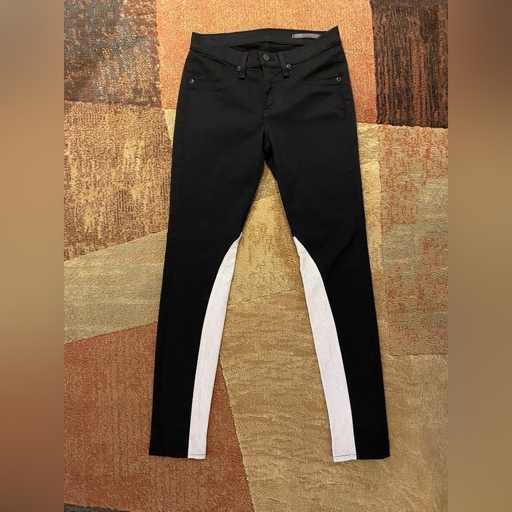 EUC Rag & Bone Denim and Lamb Leather Skinny Jeans